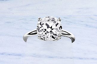 2.90 Carat Old European Cut - Platinum Engagement Ring