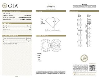 1.87 Carat ELONGATED Cushion Cut -Cut - 14K YG and Platinum Engagement Ring 