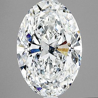 3.55 Carat TW GIA Elongated OVAL - Platinum Engagement Ring 