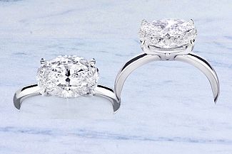 2.00 Carat GIA OVAL Diamond - Platinum Setting