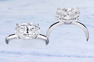 2.00 Carat GIA OVAL Diamond - Platinum Setting