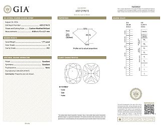 1.71 Carat Elongated CUSHION Cut - 14K Yellow Gold Engagement Ring 1.71 Carat Elongated CUSHION Cut - 14K Yellow Gold Engagement Ring