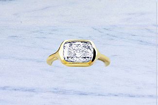 1.71 Carat Elongated CUSHION Cut - 14K Yellow Gold Engagement Ring 1.71 Carat Elongated CUSHION Cut - 14K Yellow Gold Engagement Ring