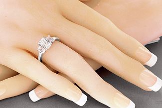 2.36 Carat THREE-Stone GIA EMERALD CUT Engagement Ring 2.36 Carat THREE-Stone GIA EMERALD CUT Engagement Ring