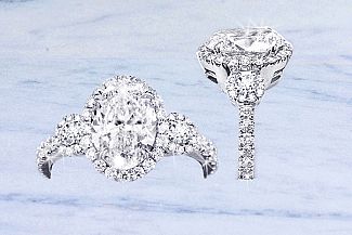 2.20 Carat TW GIA OVAL - Platinum Engagement Ring 