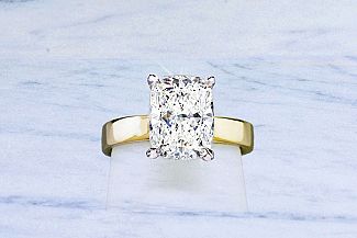 2.51 Carat GIA Elongated CUSHION CUT - 14K YG and Platinum Engagement 2.51 Carat GIA Elongated CUSHION CUT - 14K YG and Platinum Engagement