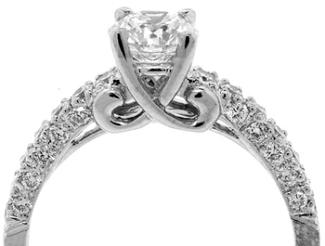 1.20 TW ROUND BRIL ENG RING  GIA H/VS2  18K WG  