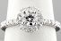 1.01 Carat TW GIA IDEAL CUT Diamond - WG HALO Engagement Ring 