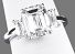 4.01 Carat GIA Three-Stone Emerald Cut Diamond - Platinum Engagement Ring  