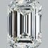 2.01 GIA Emerald Cut Diamond Ring - Platinum Tapered Baguette Mounting