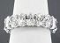 5.21 Carat GIA GEM Quality OVAL Diamond Eternity Ring - Platinum