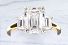 3.02 Carat GEM Emerald Cut Diamond Engagement Ring with TRAPEZOID Diamonds - Platinum