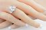 6.15 Carat EMERALD Cut Three-Stone Engagement Ring 