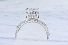 2.00 Carat GIA Elongated CUSHION Cut Diamond Engagement Ring - PLATINUM Hidden Halo Setting 