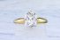 1.87 Carat ELONGATED Cushion Cut -Cut - 14K YG and Platinum Engagement Ring 